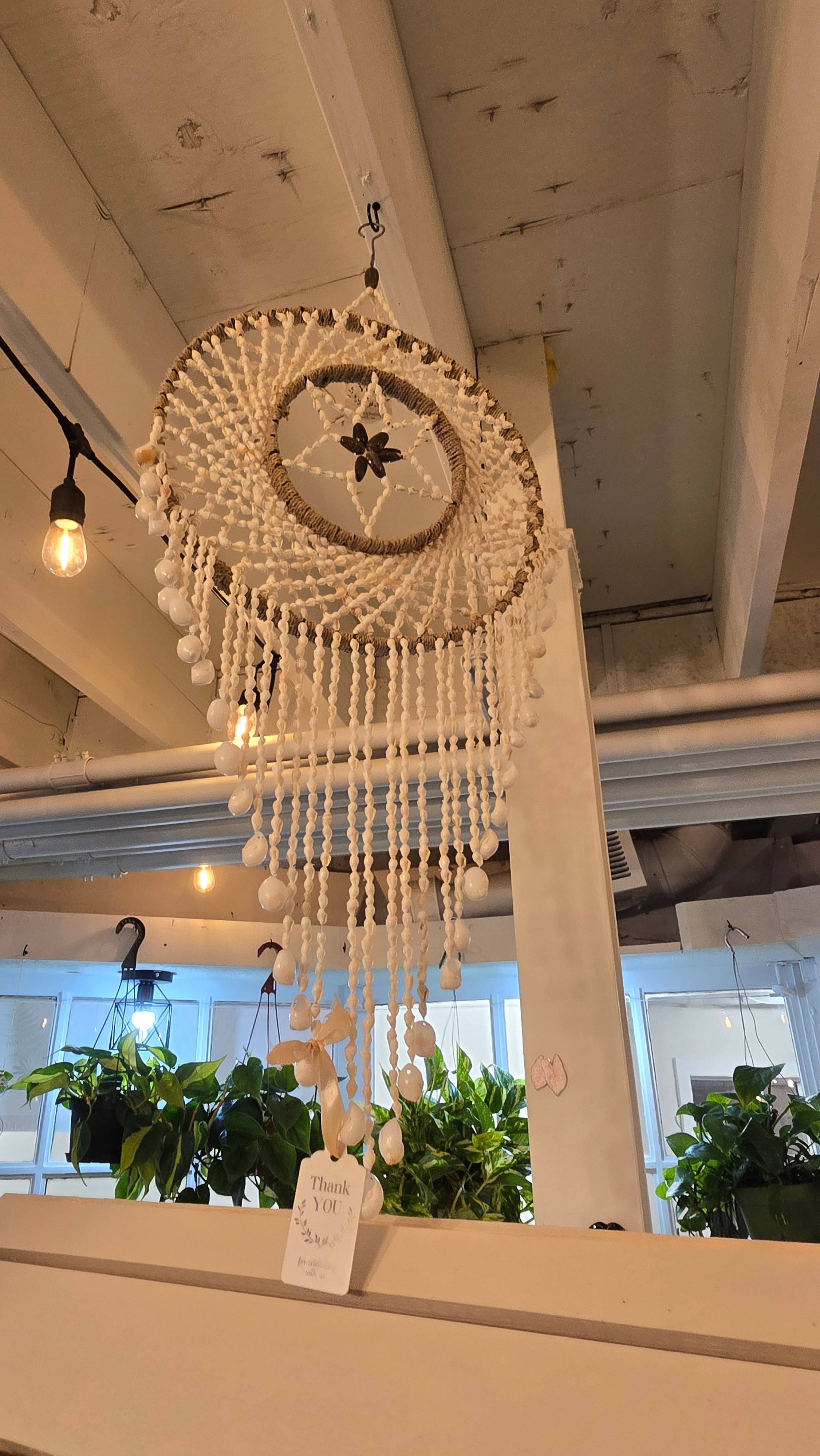 Handcrafted Indonesian Shell Dreamcatcher
